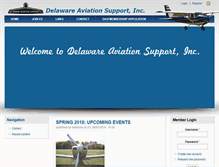 Tablet Screenshot of delawareaviationsupport.org